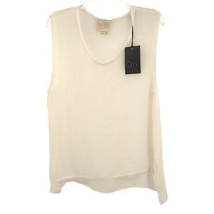 Chaser Sheer Silk Tank Top - Large - NWT (flaw)